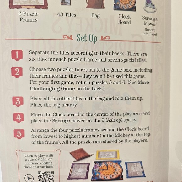 Disney Mickey's Christmas Carol Game by Funko Games Ages 4 Plus - Picture 6 of 10